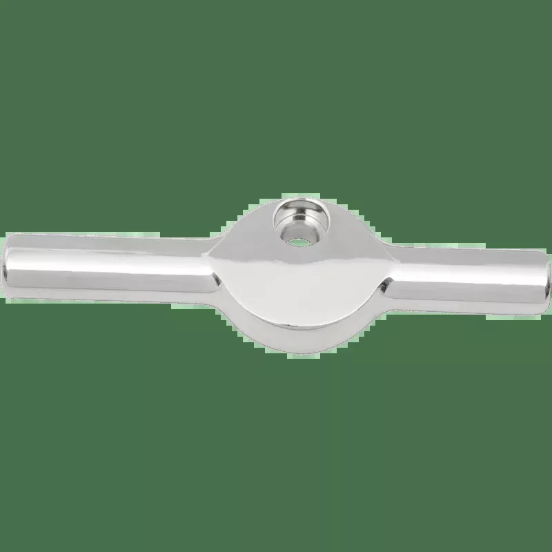 Russell 3/8" 24 Chrome Flast Style TEE F/Front