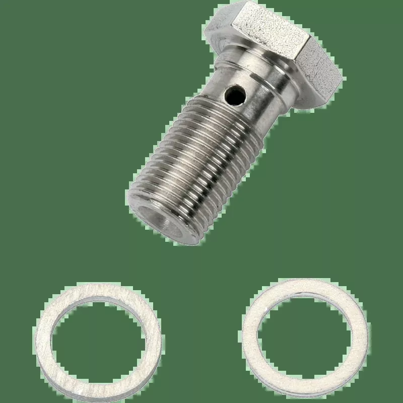Russell 7/16-24 Single Banjo Bolt Chrome