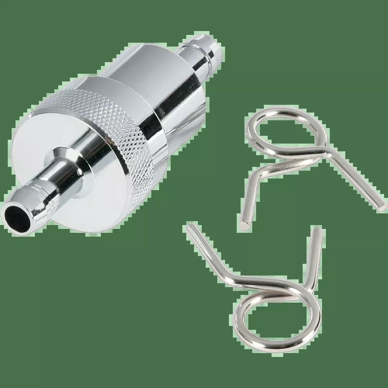 Russell Chrome 5/16" Fuel Filter In-Line