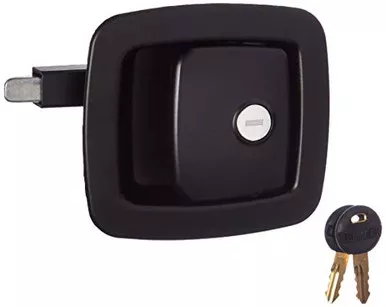 RV Designer T513 Metal Plunger Door Lock, Black
