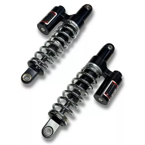 RWD RS-2 Performance Shocks for 1984-2000 Harley FXR - Black / Chrome