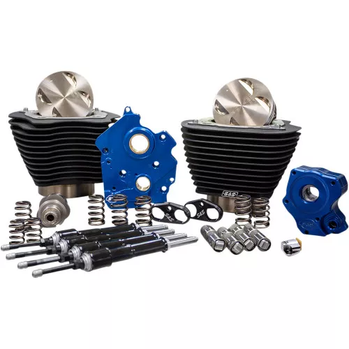 S&S 124" Power Package Kit Oil Cooled for 107" Harley M8