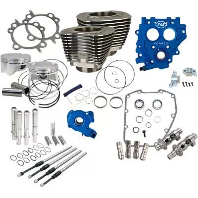 S&S Cycle 110" Gear Drive Power Package, Black, Fits 07-19 Twin Cam