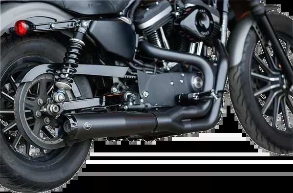S&S Cycle 2:1 Black Exhaust For '07-'13 XL