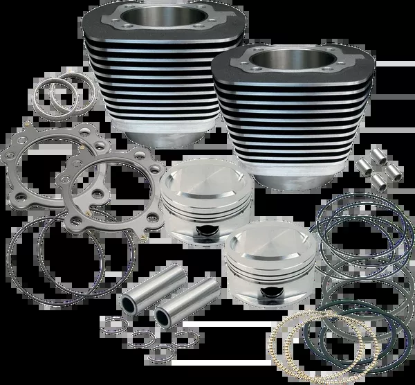 S&S Cycle 95″ Big Bore Cylinder Kit – Wrinkle Black – Twin Cam