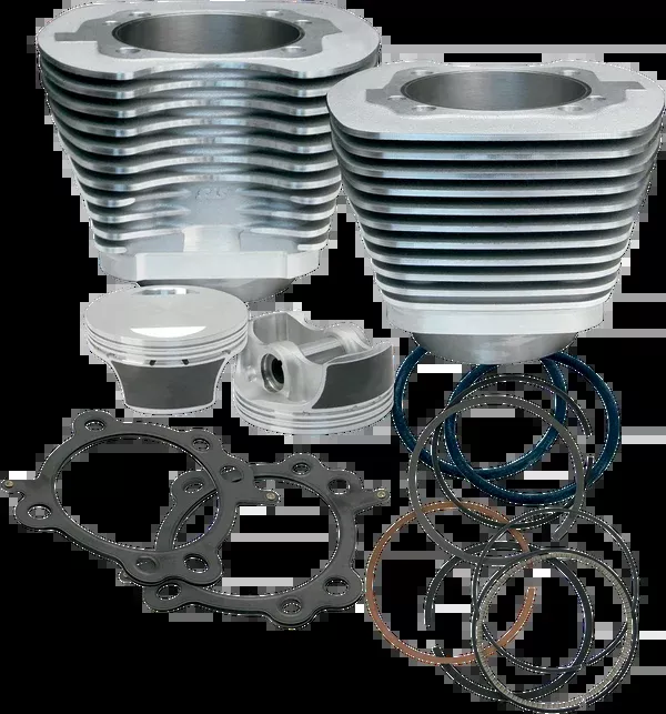 S&S Cycle 97″ Big Bore Cylinder Kit – Silver – Twin Cam