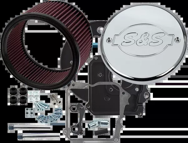 S&S Cycle Air Cleaner Kit With Cover - S&S Logo - Chrome