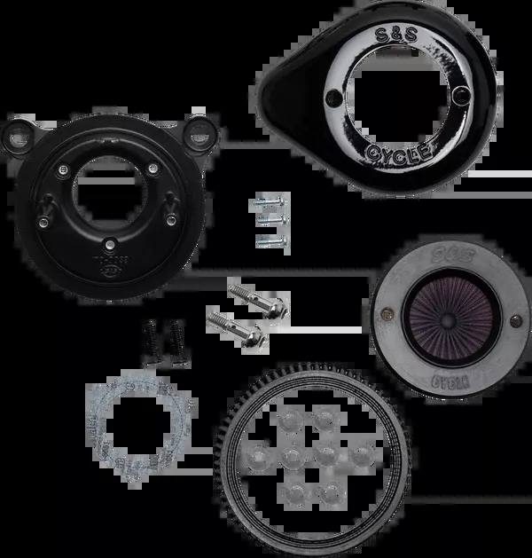 S&S Cycle Air Stinger Stealth Air Cleaner Kit – Black
