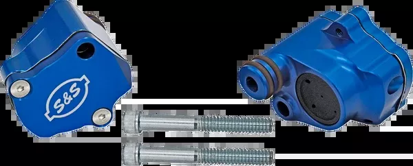 S&S Cycle Billet Head Breather Kit – Anodized Blue – M8