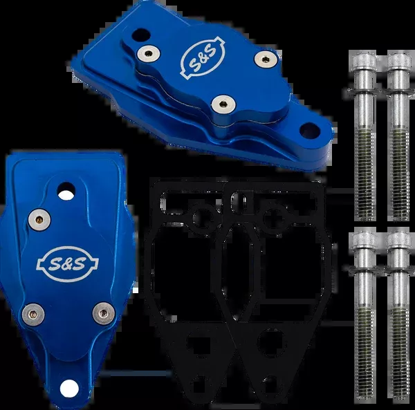 S&S Cycle Billet Head Breather Kit – Anodized Blue – Twin Cam ’99-’17