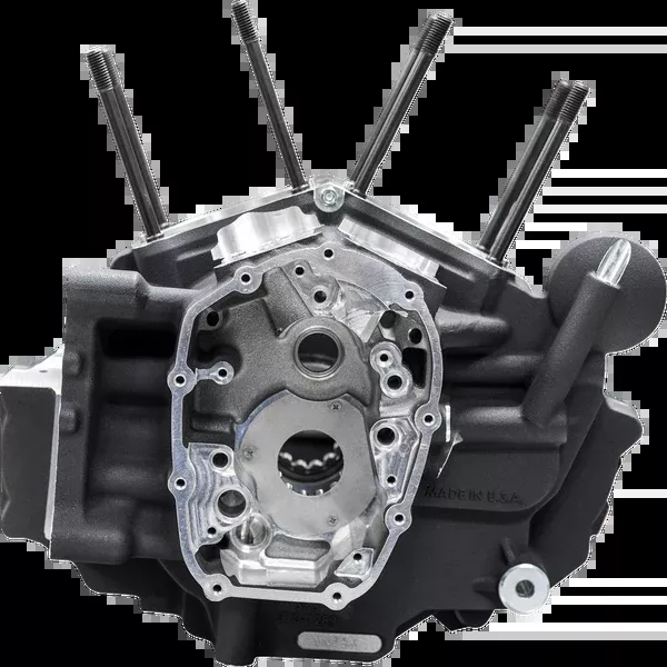 S&S Cycle Crankcase – MK-Series “B” – Black – M8 Softail