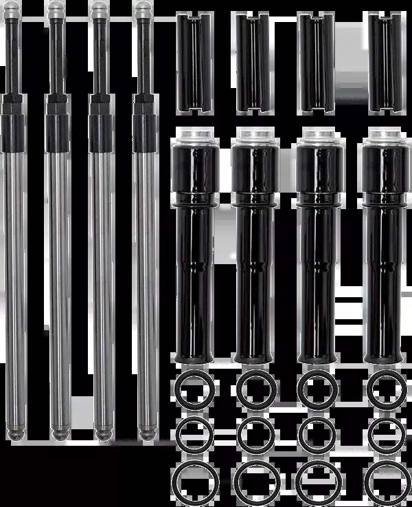 S&S Cycle Quickee Pushrods Kit With Gloss Black Covers – Twin Cam