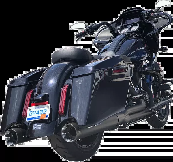 S&S Cycle Shadow Muffler Kit – Black – ’95-’08 Touring