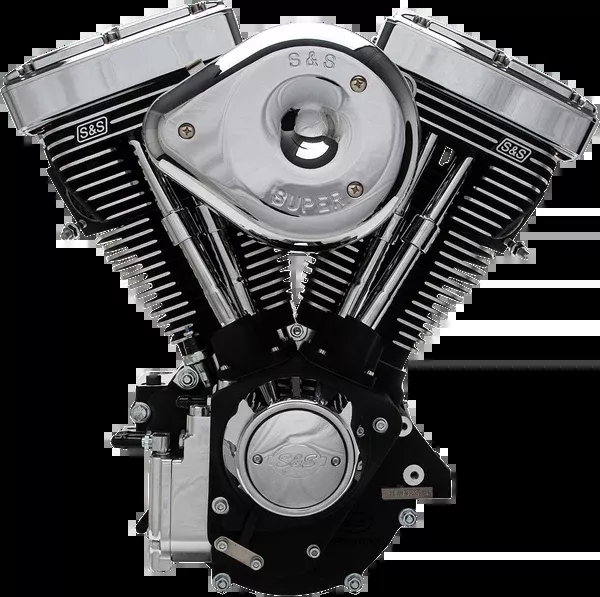 S&S Cycle V96R Series Engine – Black – Custom Chassis | Evolution Big Twin