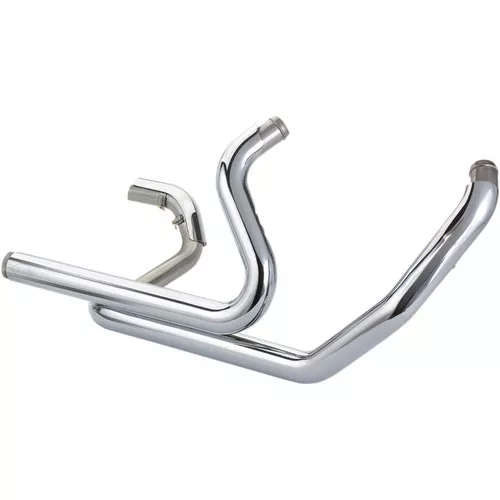 S&S Power Tune Dual Headers Exhaust for 2017-2023 Harley Touring - Chrome