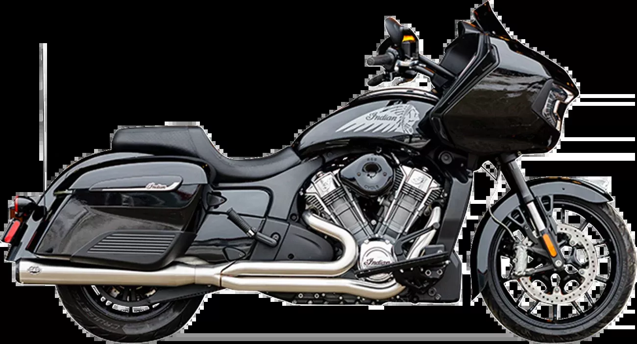 S&S Qualifier 2-1 Race Exhaust System fits 2020-2025 Indian Roadmaster Chieftain