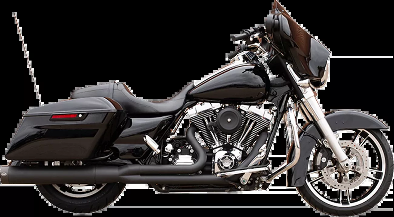 S&S Sidewinder Black 2-1 Exhaust System fits 2007-2016 Harley Touring FLHR FLTR