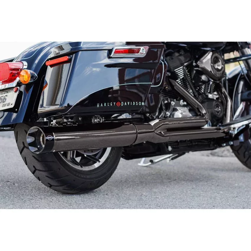 S&S Sidewinder Lava Chrome 2-1 Exhaust System for Harley 17-24 Touring