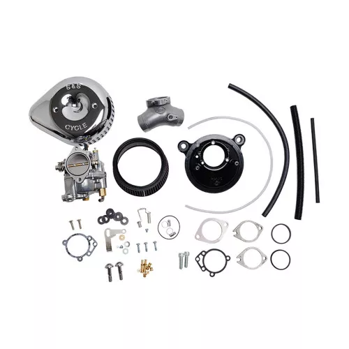 S&S Super E Carburetor & Stealth Air Cleaner Kit for 1999-2005 Harley - Black