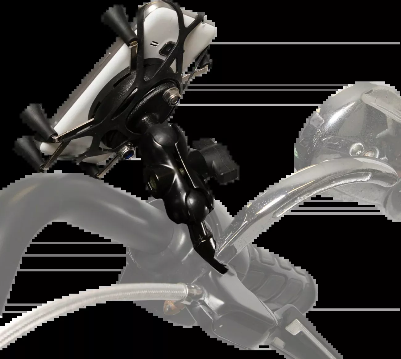 Saddle Tramp Phone Mount – Handlebar – Hex-Grip-BC-MC6FPM
