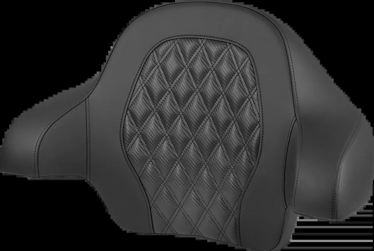 Saddlemen Carbon Lattice Tour Pak Passenger Backrest Pad 2014-25 Harley Touring