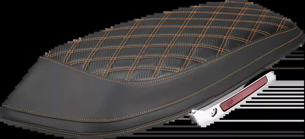 Saddlemen Carbon Orange Lattice Saddlebag Lid Covers for 2023-26 Harley Touring