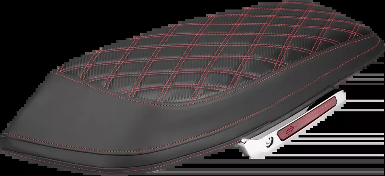 Saddlemen Carbon Red Lattice Saddlebag Lid Covers for 2023-2026 Harley Touring