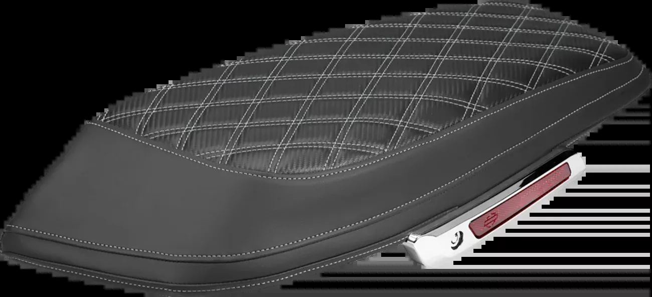 Saddlemen Carbon Silver Lattice Saddlebag Lid Covers for 2023-26 Harley Touring