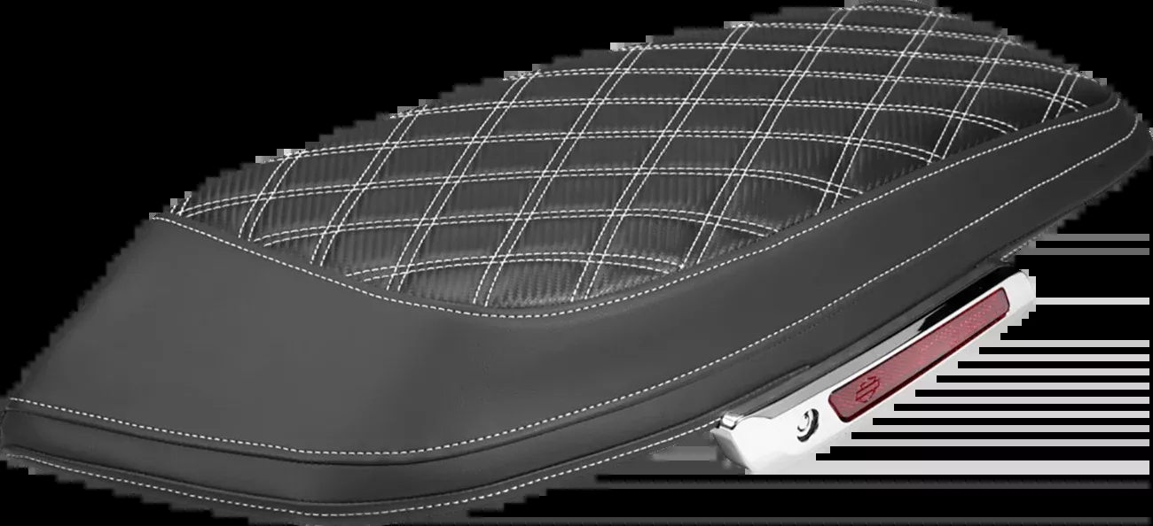 Saddlemen Carbon White Lattice Saddlebag Lid Covers for 2023-2026 Harley Touring