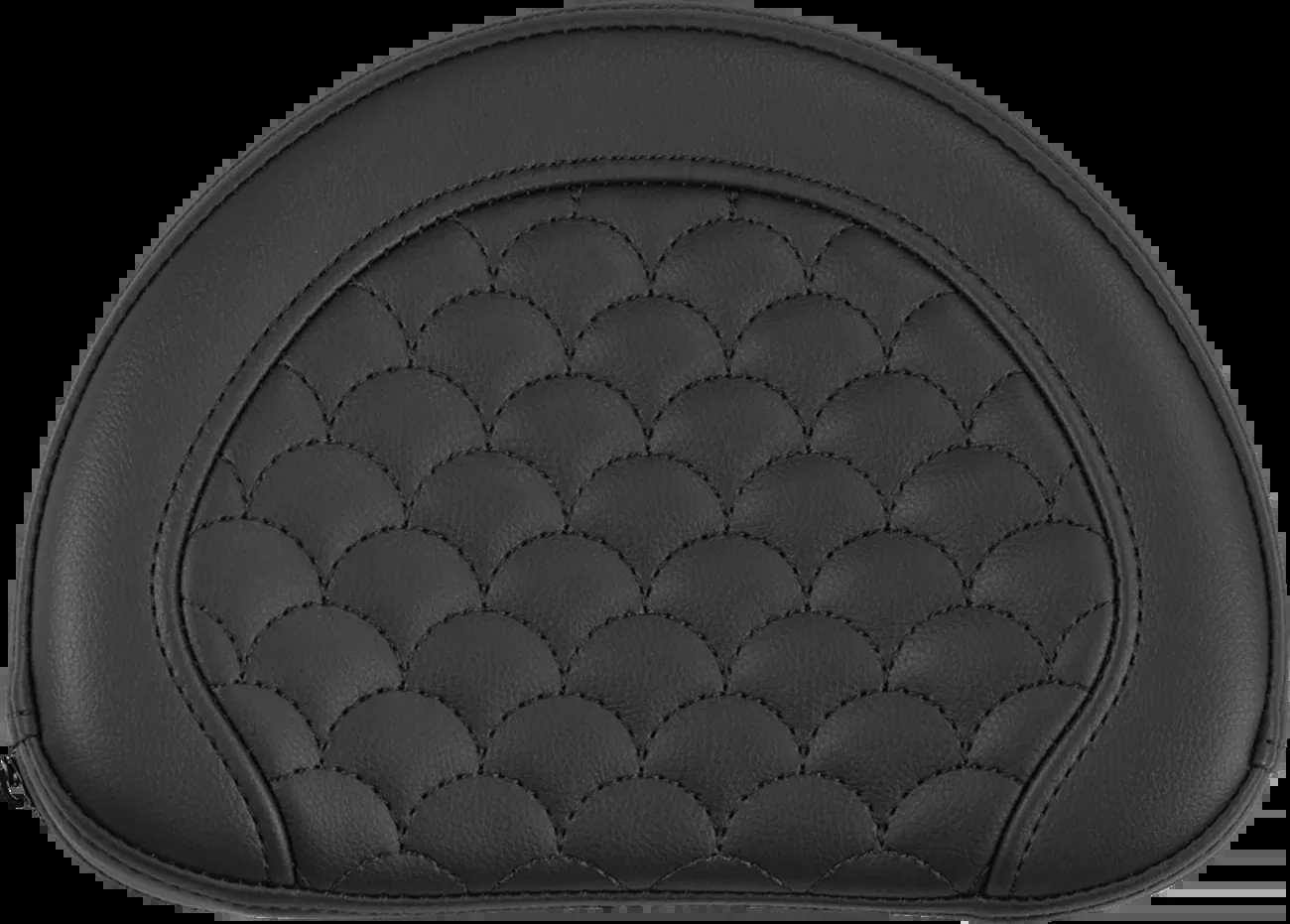 Saddlemen Contour Black Dragon Scale Stitch Sissy Bar Backrest Pad for Harley