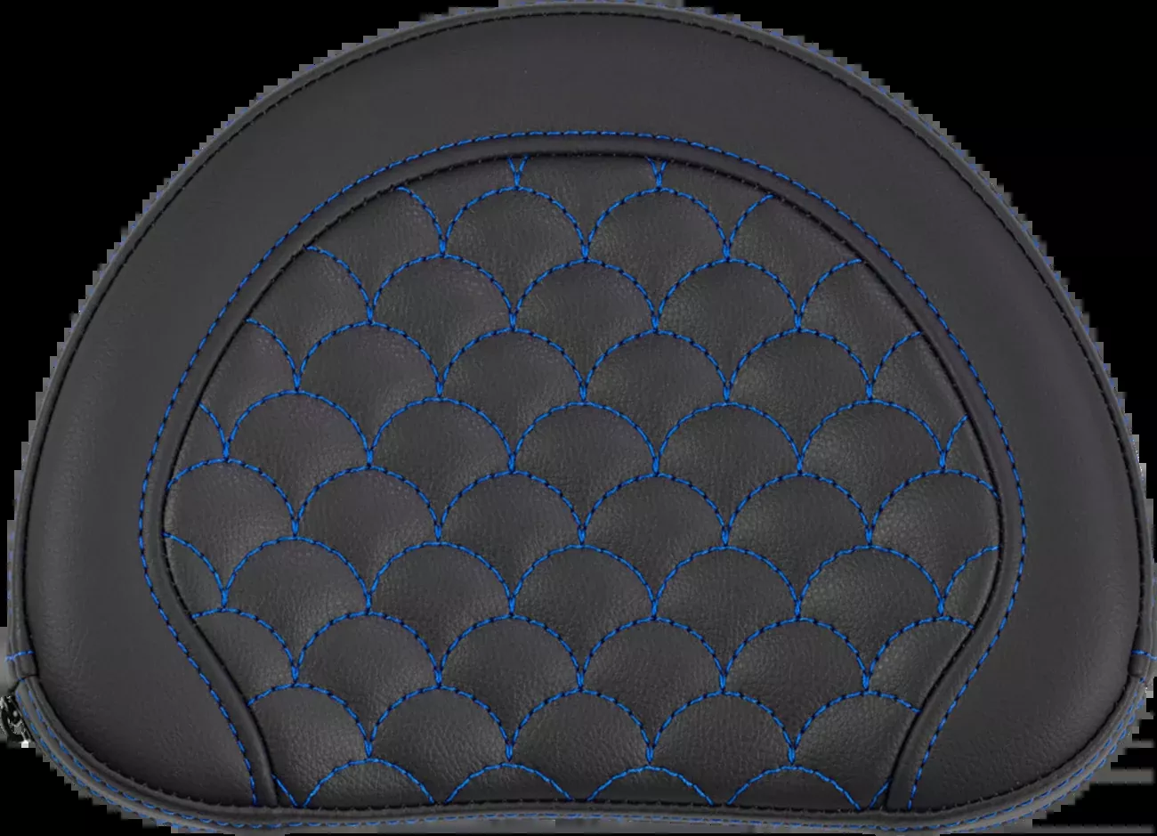 Saddlemen Contour Blue Dragon Scale Stitch Sissy Bar Backrest Pad for Harley