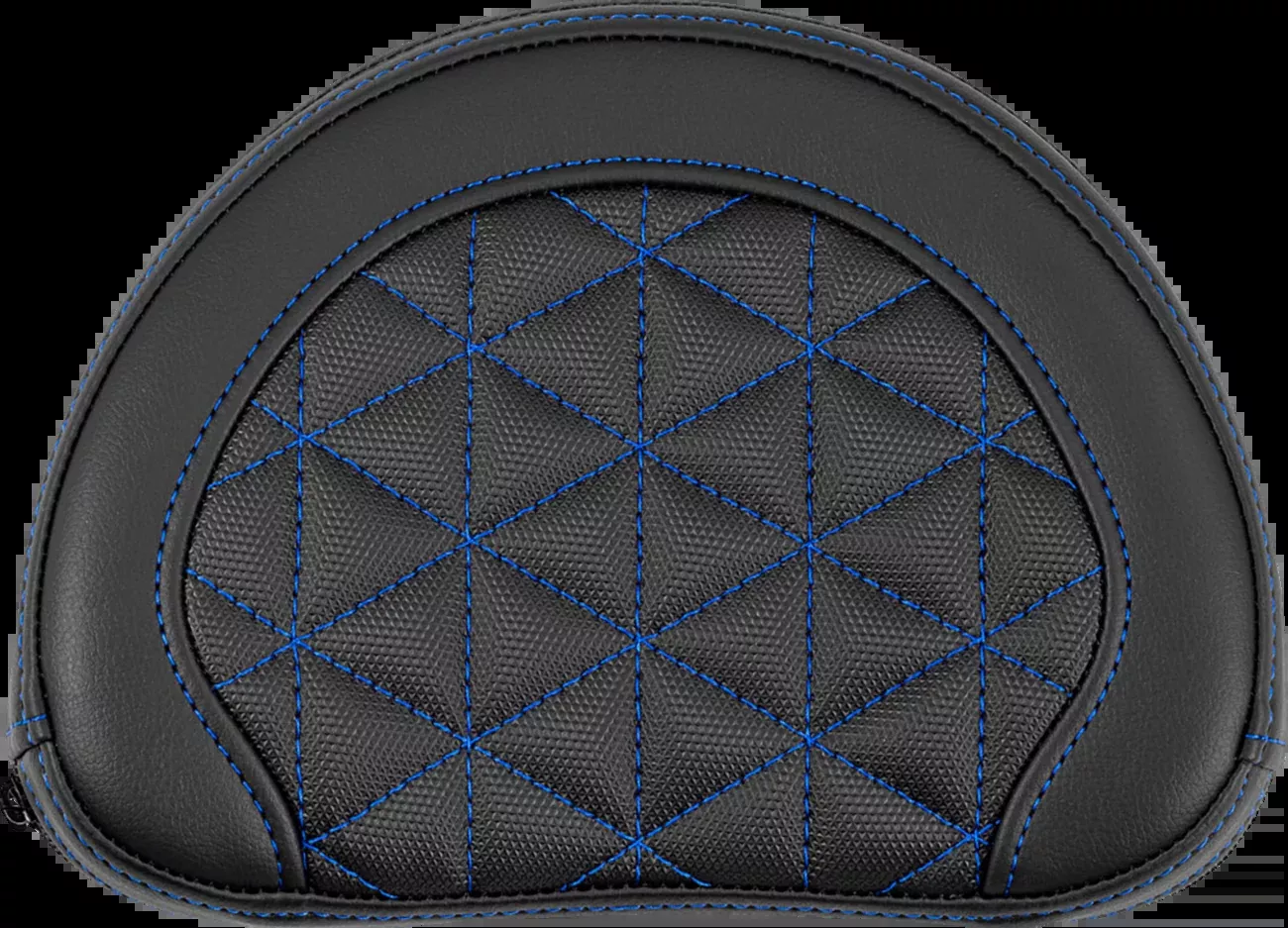 Saddlemen Contour Blue Tri Gripper Stitch Sissy Bar Backrest Pad for Harley