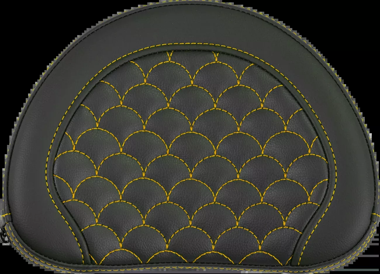 Saddlemen Contour Gold Dragon Scale Stitch Sissy Bar Backrest Pad for Harley