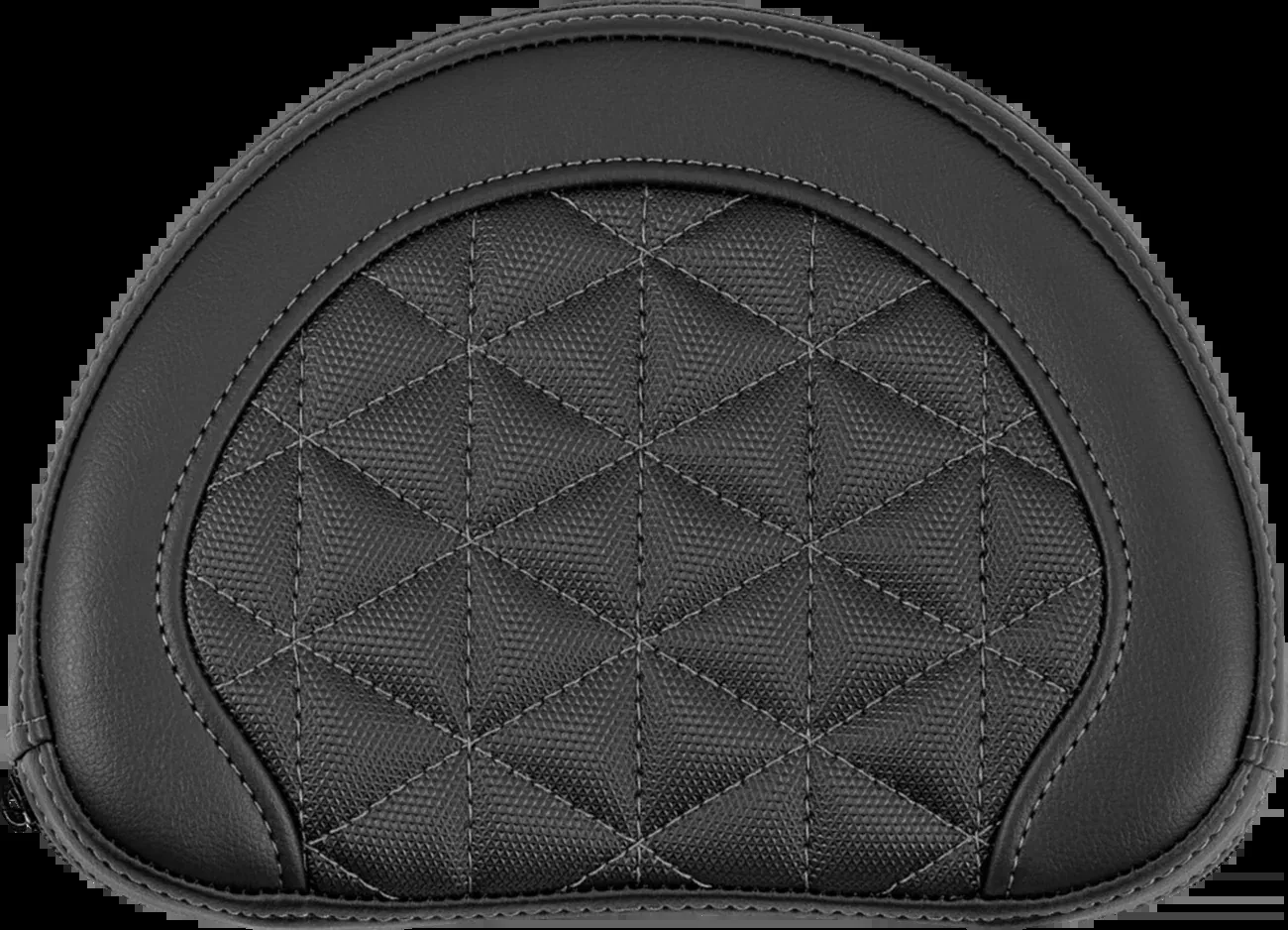 Saddlemen Contour Gray Tri Gripper Stitch Sissy Bar Backrest Pad for Harley