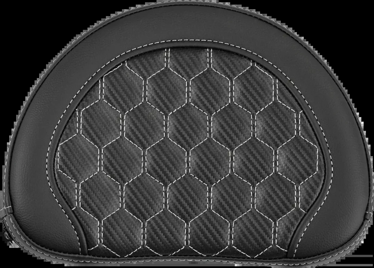 Saddlemen Contour Silver Carbon Honeycomb Sissy Bar Backrest Pad for Harley