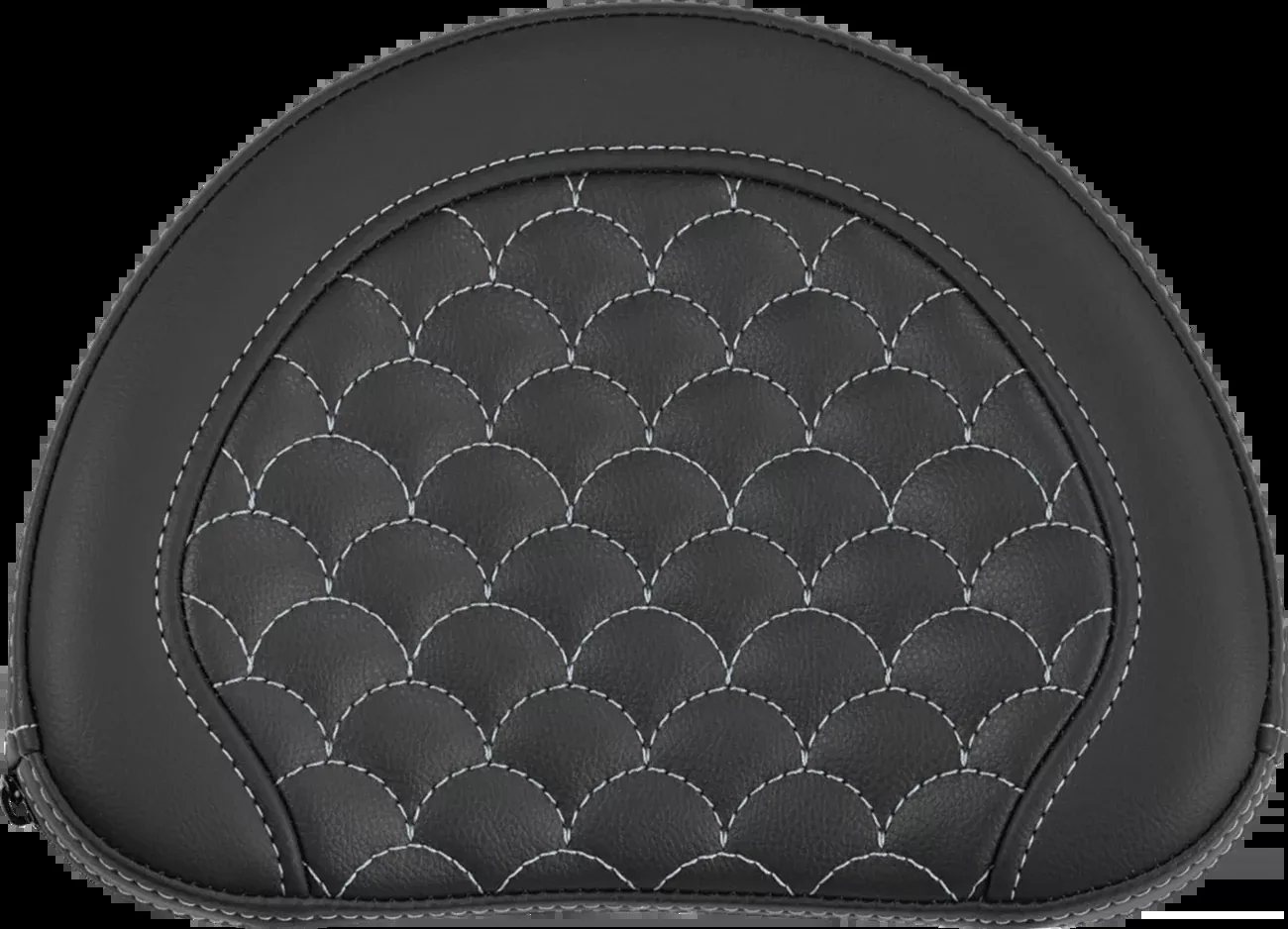 Saddlemen Contour Silver Dragon Scale Stitch Sissy Bar Backrest Pad for Harley