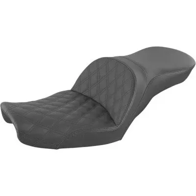 Saddlemen Explorer Lattice Seat w/o Backrest 2-Up Harley Dyna FXD FXDL 96-03