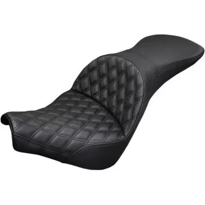 Saddlemen Explorer Lattice Stitch Touring Seat w/o Backrest, Black, Fits 18-20 FLSL/FXBB