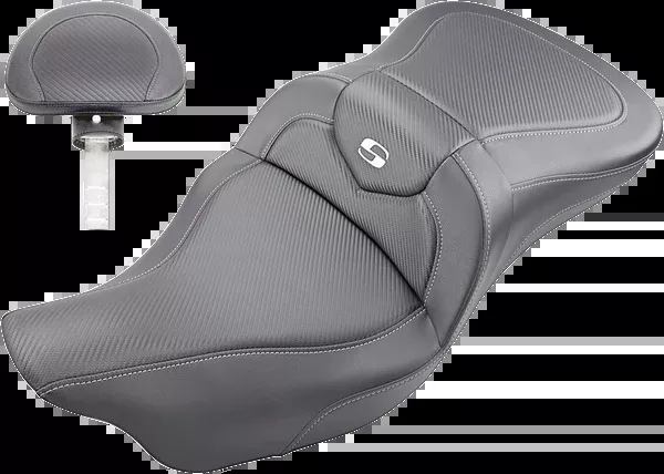 Saddlemen Extended Reach Roadsofa™ Seat – Carbon Fiber – Backrest – FL ’08-’24