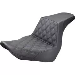Saddlemen Front Lattice Stitch Step-Up Seat, Black, Fits 18-20 FXLR/FLSB