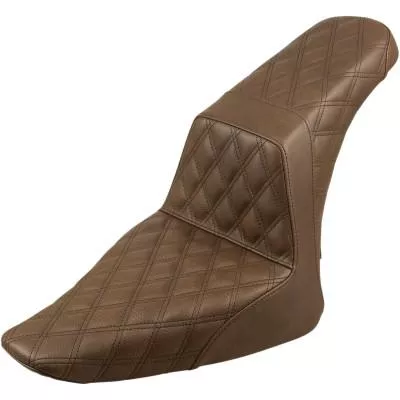Saddlemen Full Lattice Stitch Step-Up Seat, Brown, Fits 12-17 FLS and 11-13 FXS