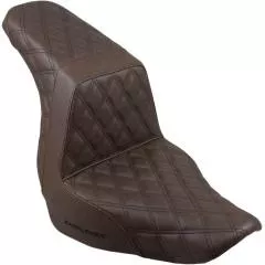 Saddlemen Full Lattice Stitch Step-Up Seat, Brown, Fits 18-20 FXLR/FLSB