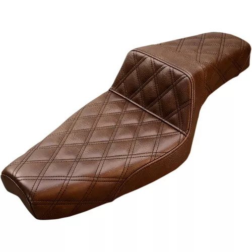 Saddlemen Full LS Step Up Seat for 2004-2023 Harley Sportster - Brown