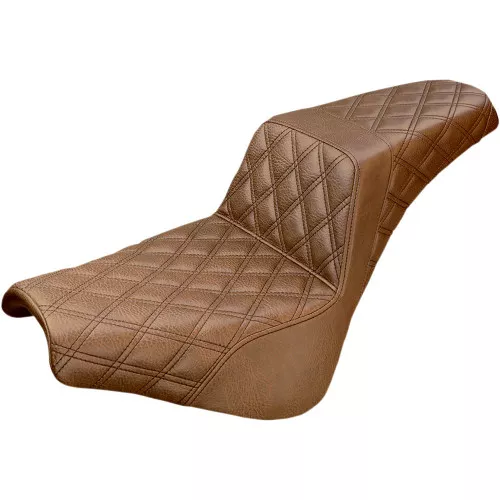 Saddlemen Full LS Step-Up Seat for 2018-2024 Harley FXST/FXBB - Brown