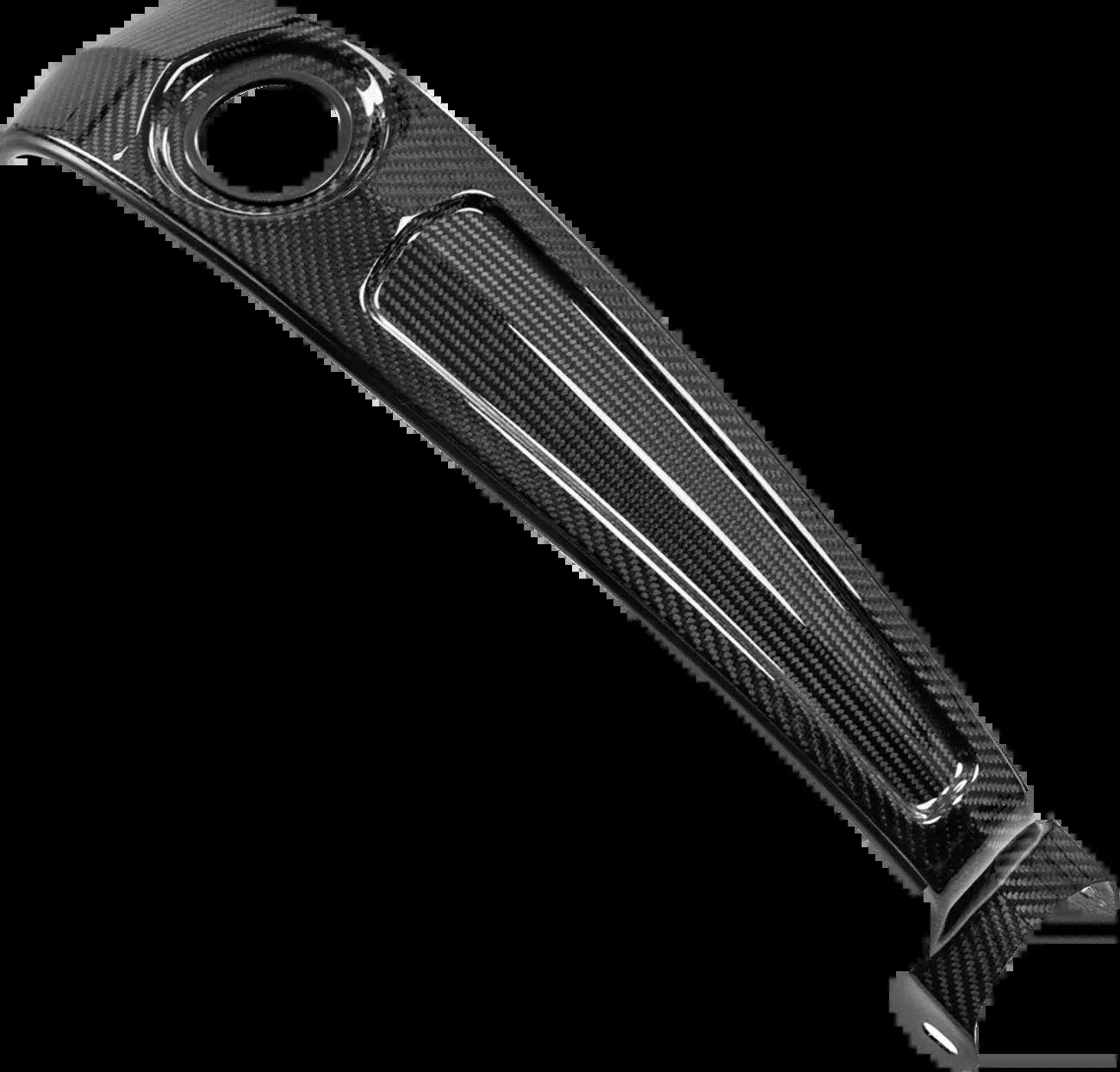 Saddlemen Gloss Carbon Fiber Dash Console for 2018-2026 Harley Softail FXBB FXST