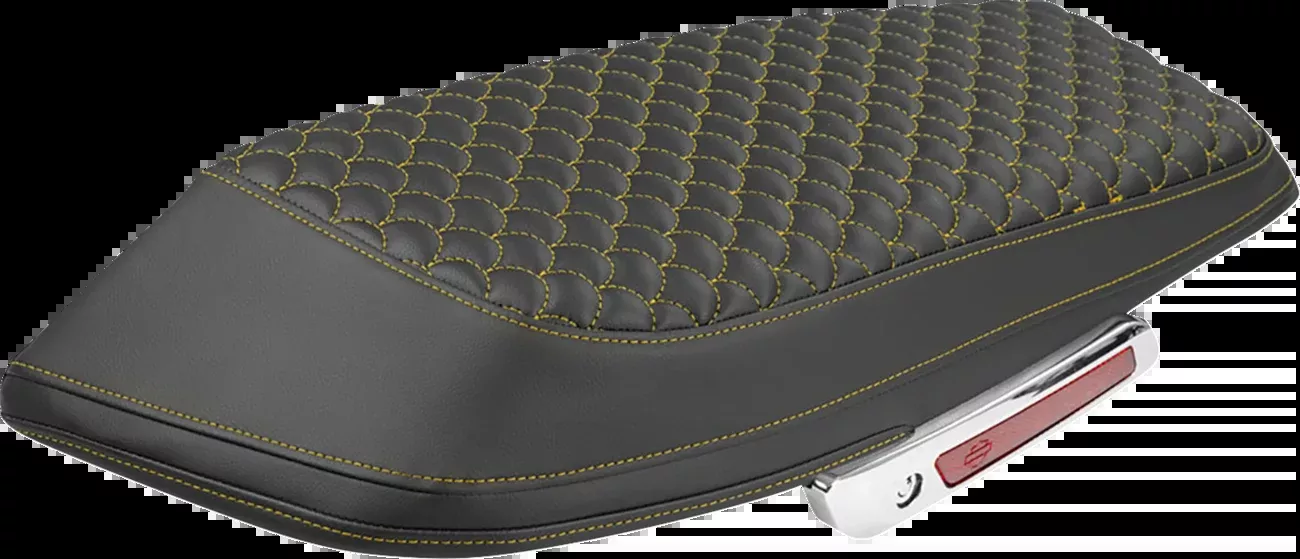 Saddlemen Gold Dragon Scale Saddlebag Lid Covers for 2023-2026 Harley Touring