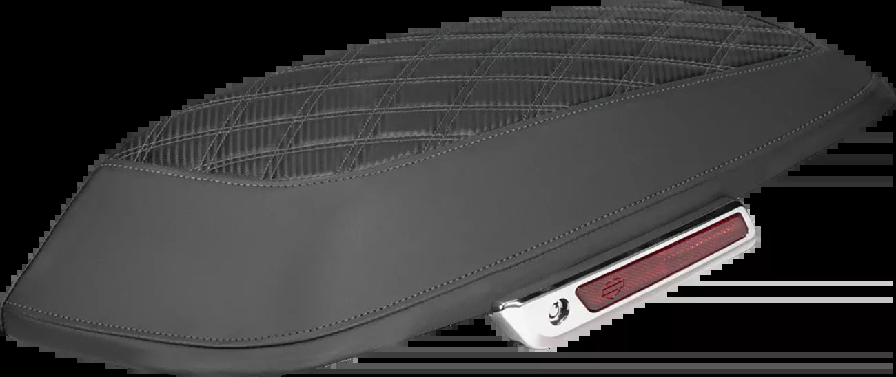Saddlemen Gray Carbon Lattice Saddlebag Lid Covers for 2014-2025 Harley Touring