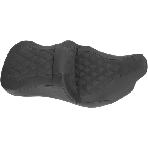 Saddlemen Heated Road Sofa Seat for 2008-2023 Harley Touring - Lattice Stitch