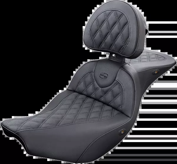 Saddlemen Heated Roadsofa™ Seat - Lattice Stitch W/ Backrest - Indian