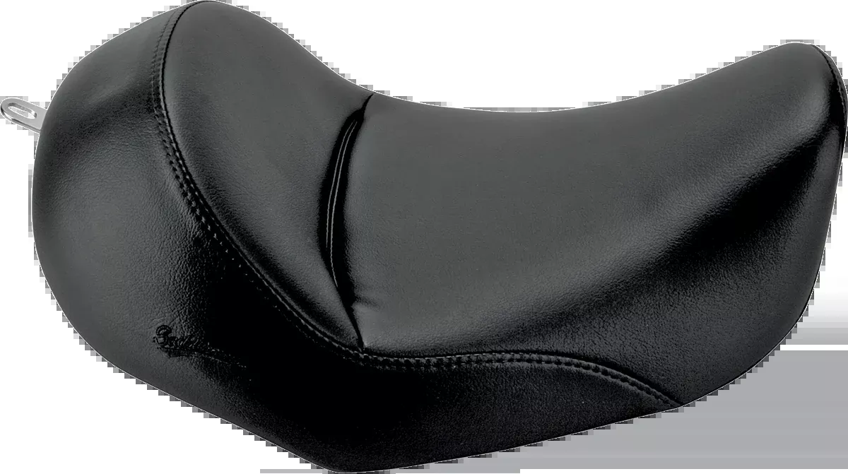 Saddlemen Heels Down Solo Seat - Without Backrest - Plain - Black - Dyna - 806-04-0021
